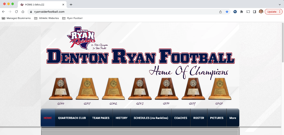 Click here to Visit the Ryan Raider QB Club Website