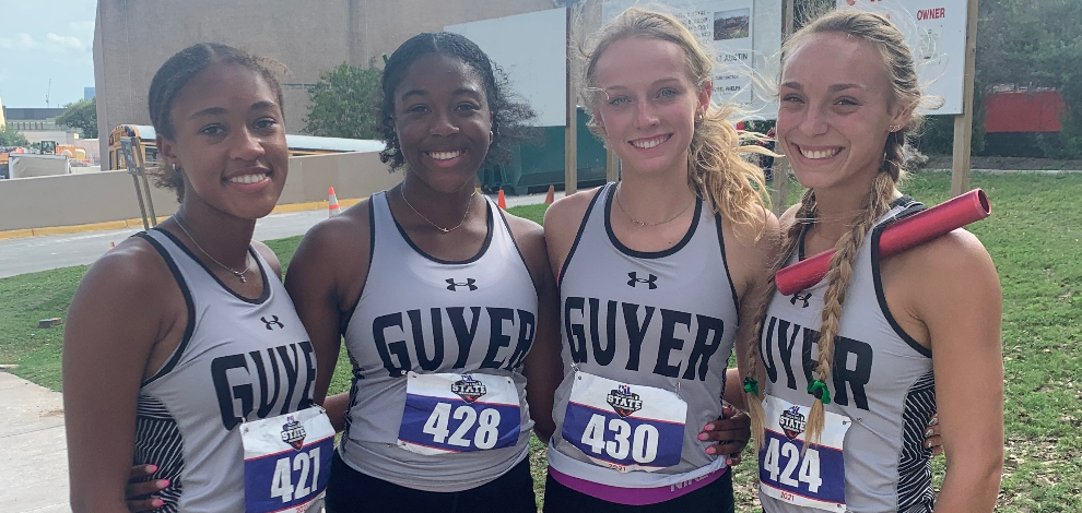 4x100m Relay School Record Holders & 2021 State Qualifiers (Hayden Colson, Mikyla Jamison, Mia Thompson, & Emma Alvord)