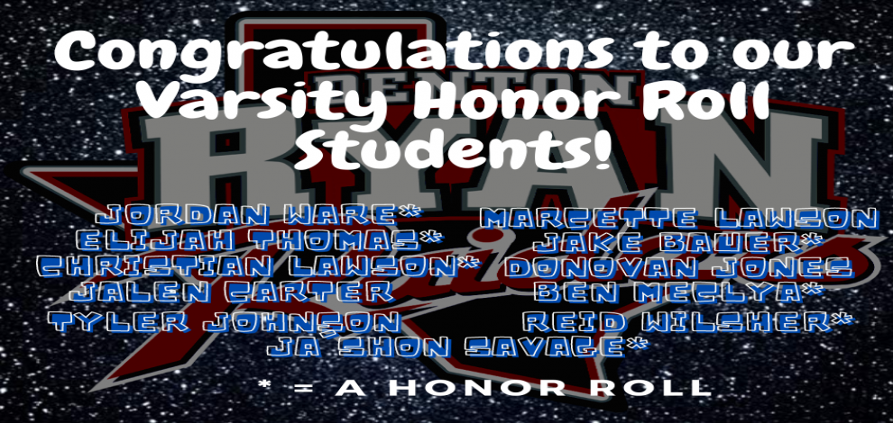Varsity Honor Roll Students!