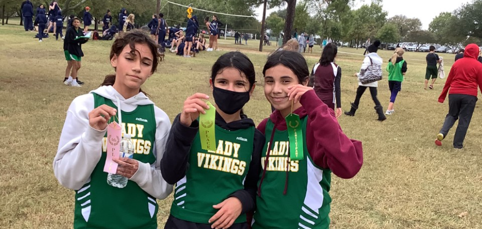 8th grade Girls that placed in the 1st Meet