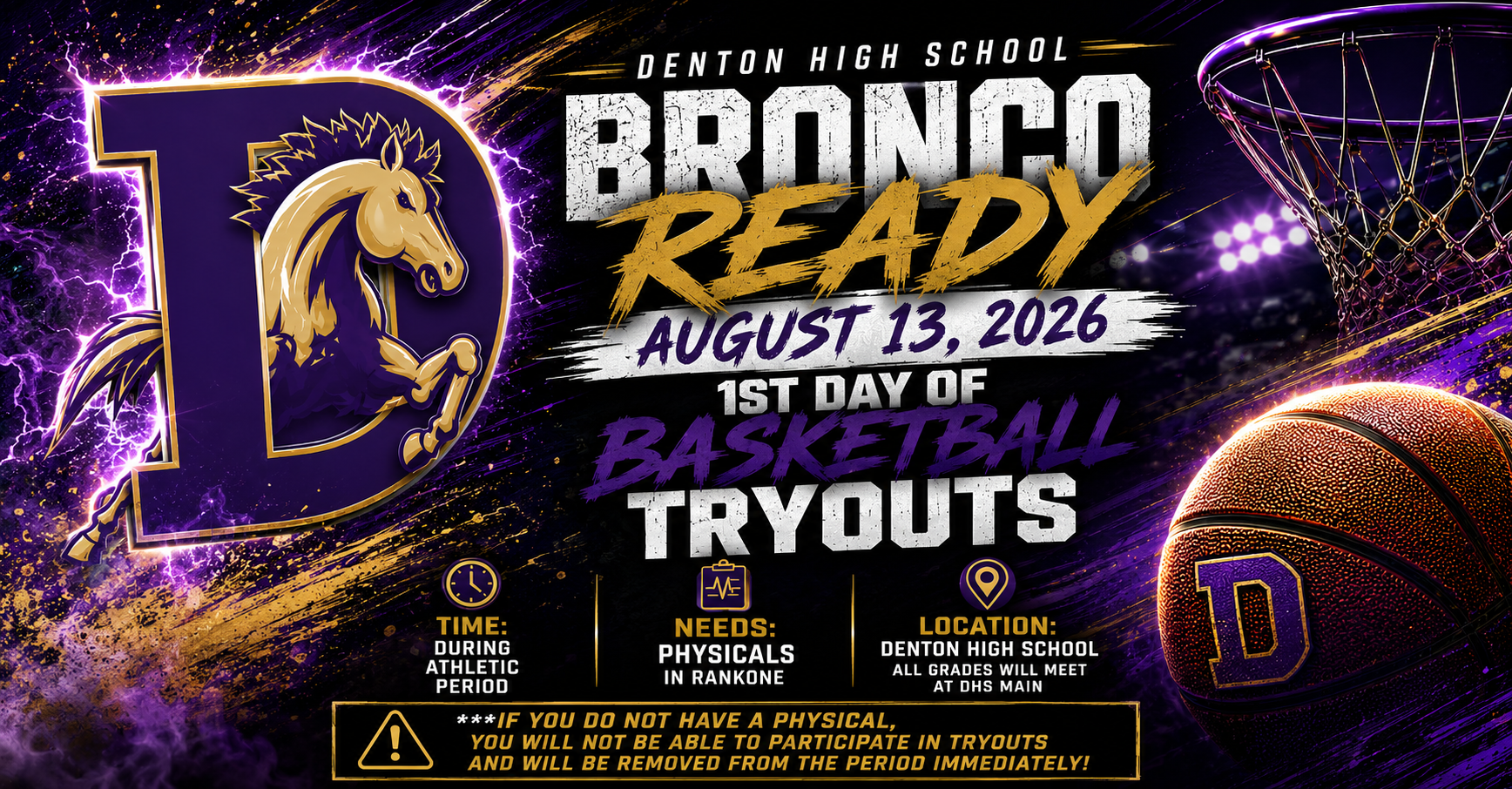Bronco Try Out Information